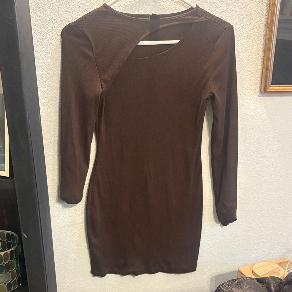 Wild Fable Chocolate Long Sleeve Dress